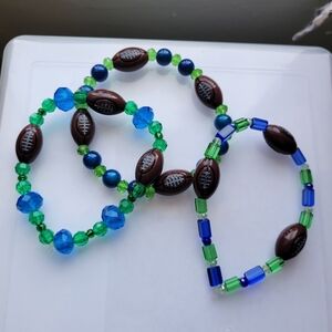 Sparkly Football bracelets